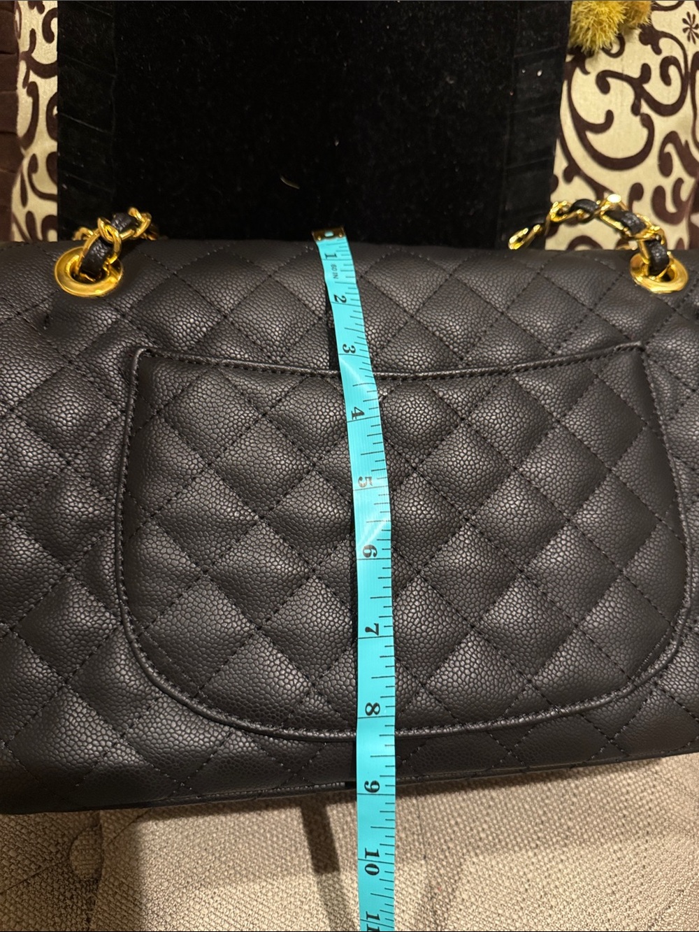 Chanel Classic Black Quilted Caviar leather Jumbo Size - Picture 14 of 16